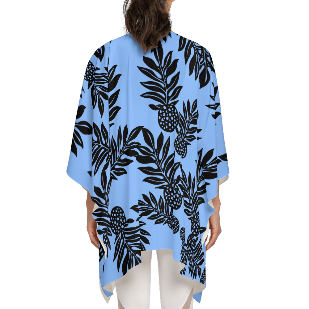 AGI OTC ULU Blue Chiffon-like Wrap-Wrinkle Free