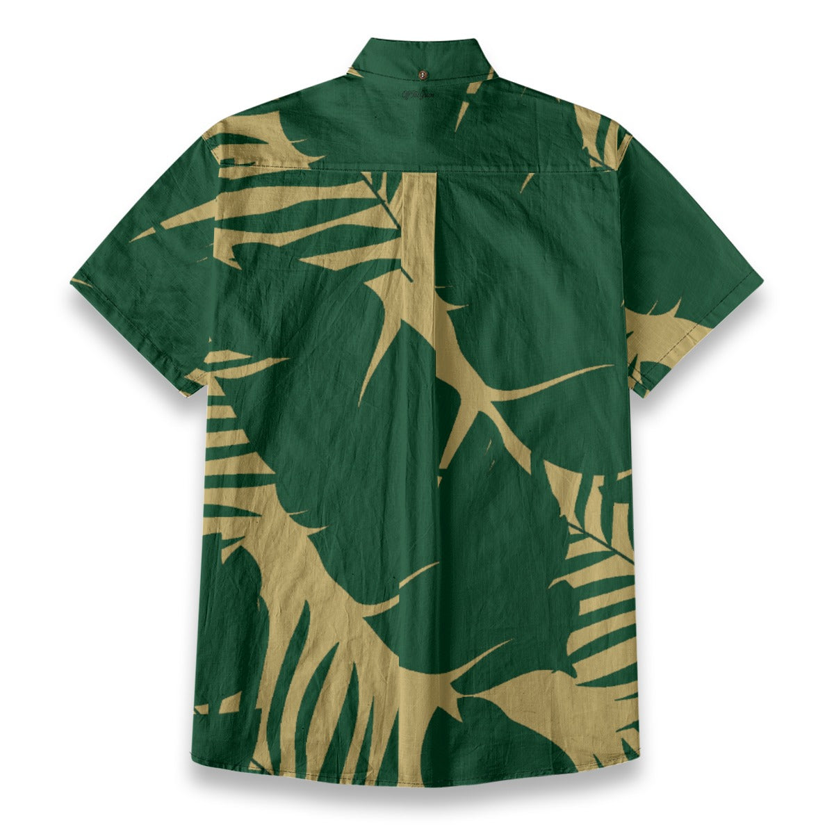 Khaki Green Palm Aloha Shirt