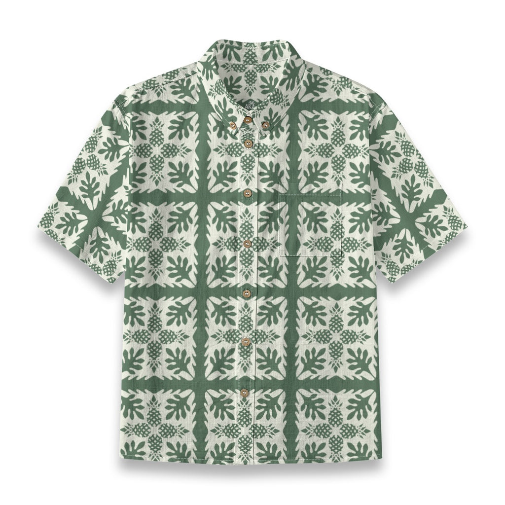 Green Pina Aloha Shirt