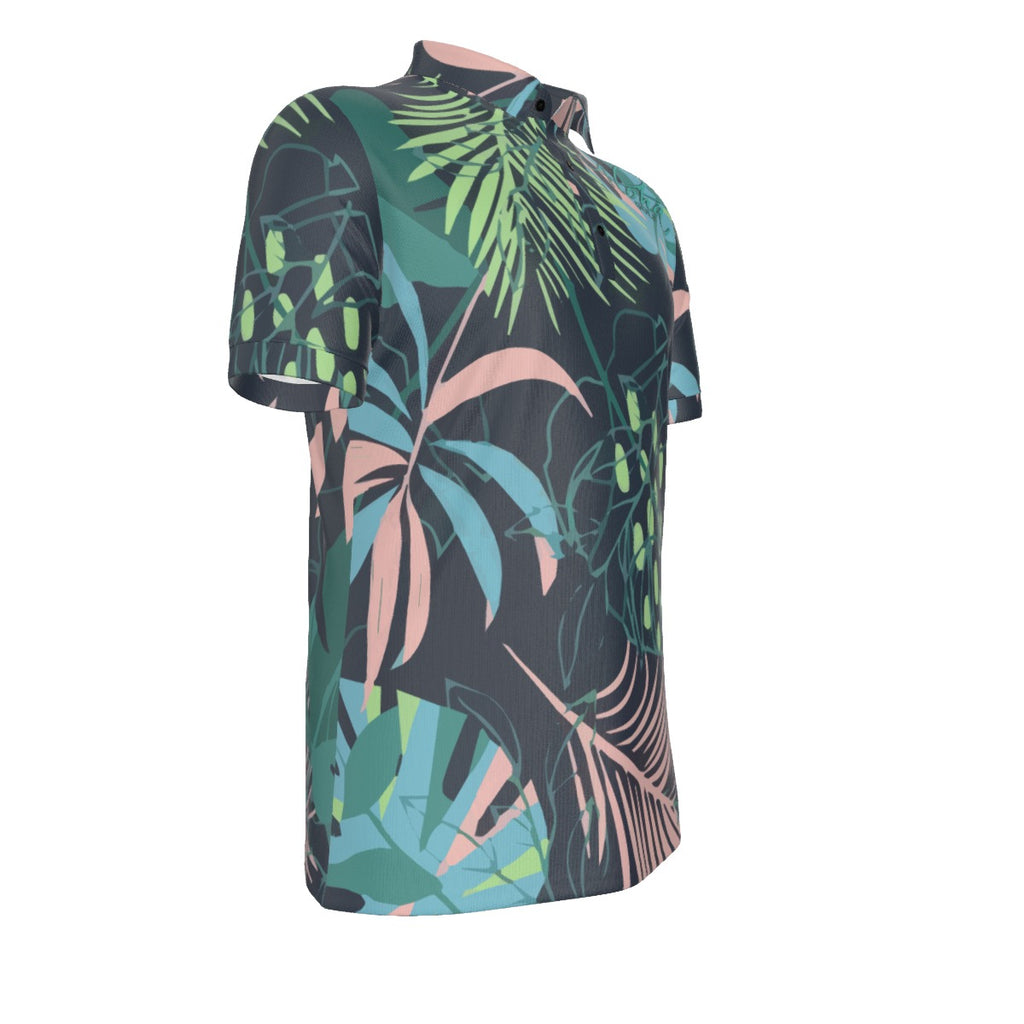 AGI Dark and Bright Leaf Mens Polo