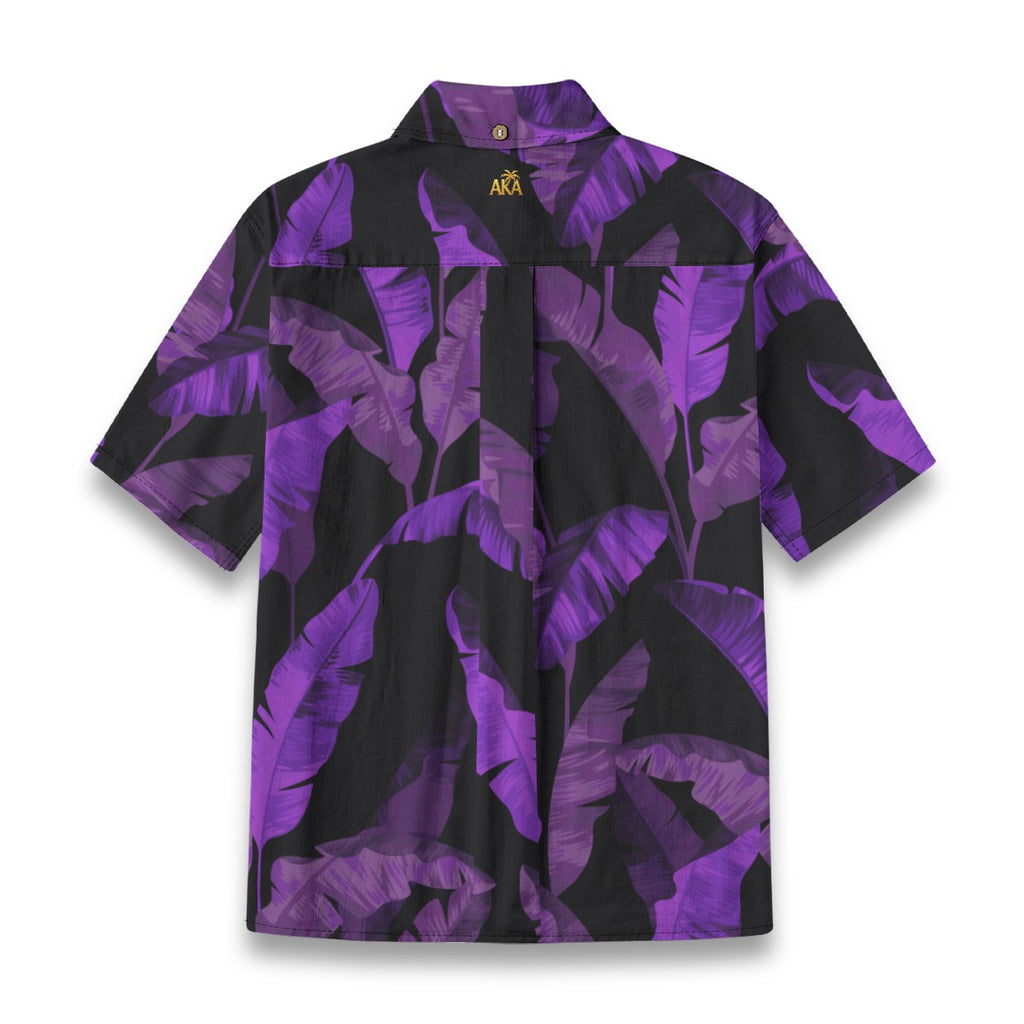 Purple Leaf Aloha Shirt