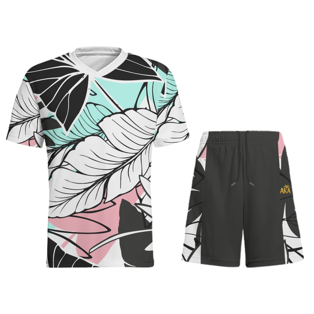 Pink and Blue Palms Acyive Set