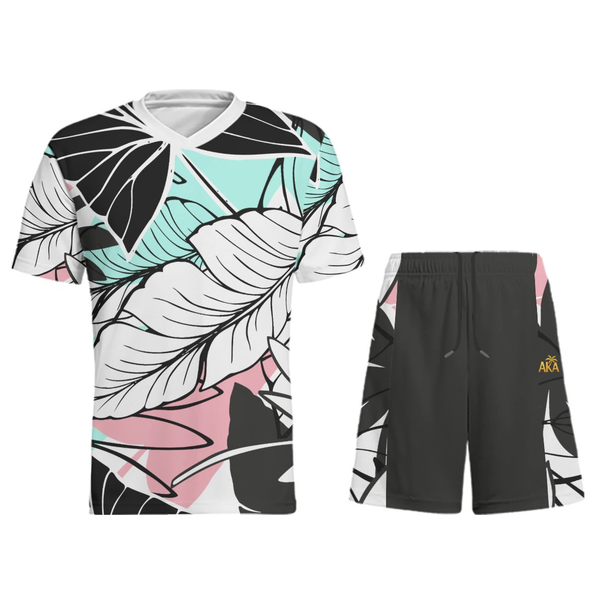 Pink and Blue Palms Acyive Set