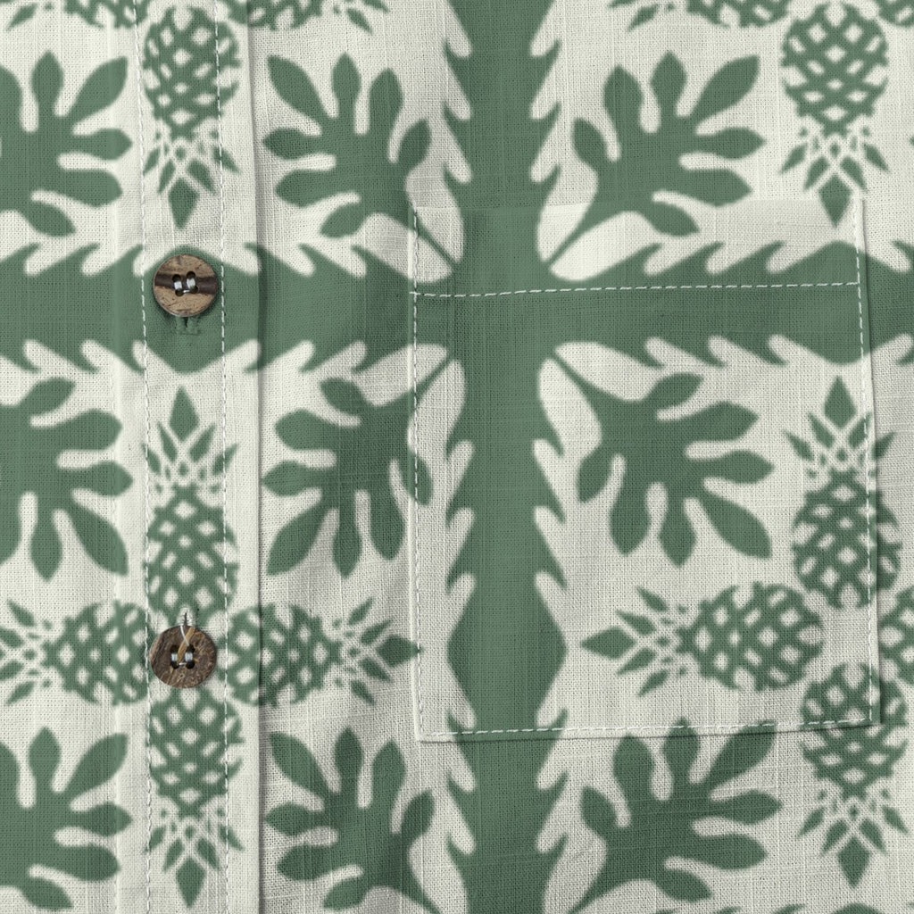 Green Pina Aloha Shirt