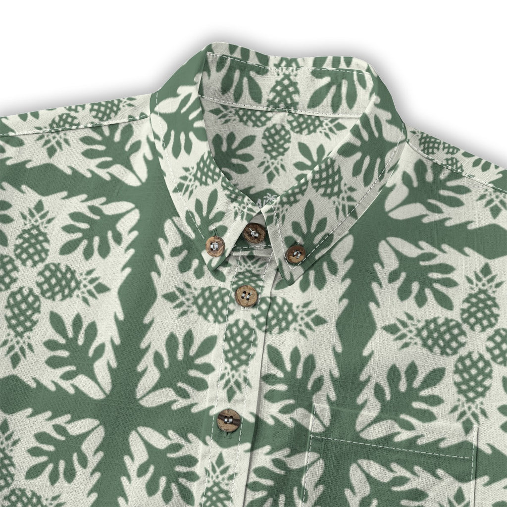 Green Pina Aloha Shirt