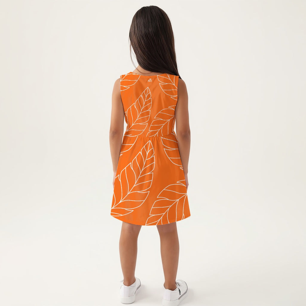 Orange Leaf Dress