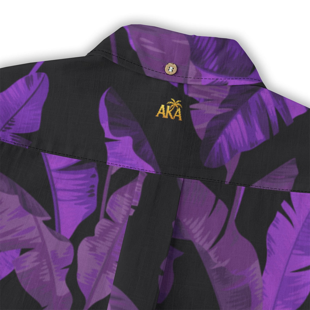 Purple Leaf Aloha Shirt