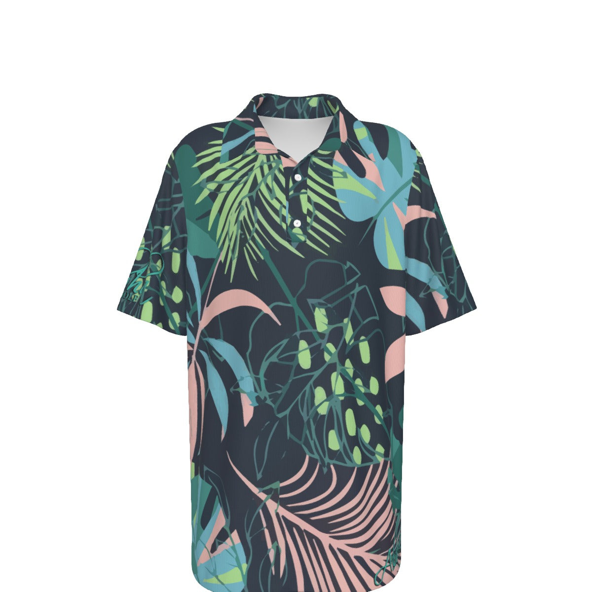 AGI Black and Bright Leaf Keiki Polo