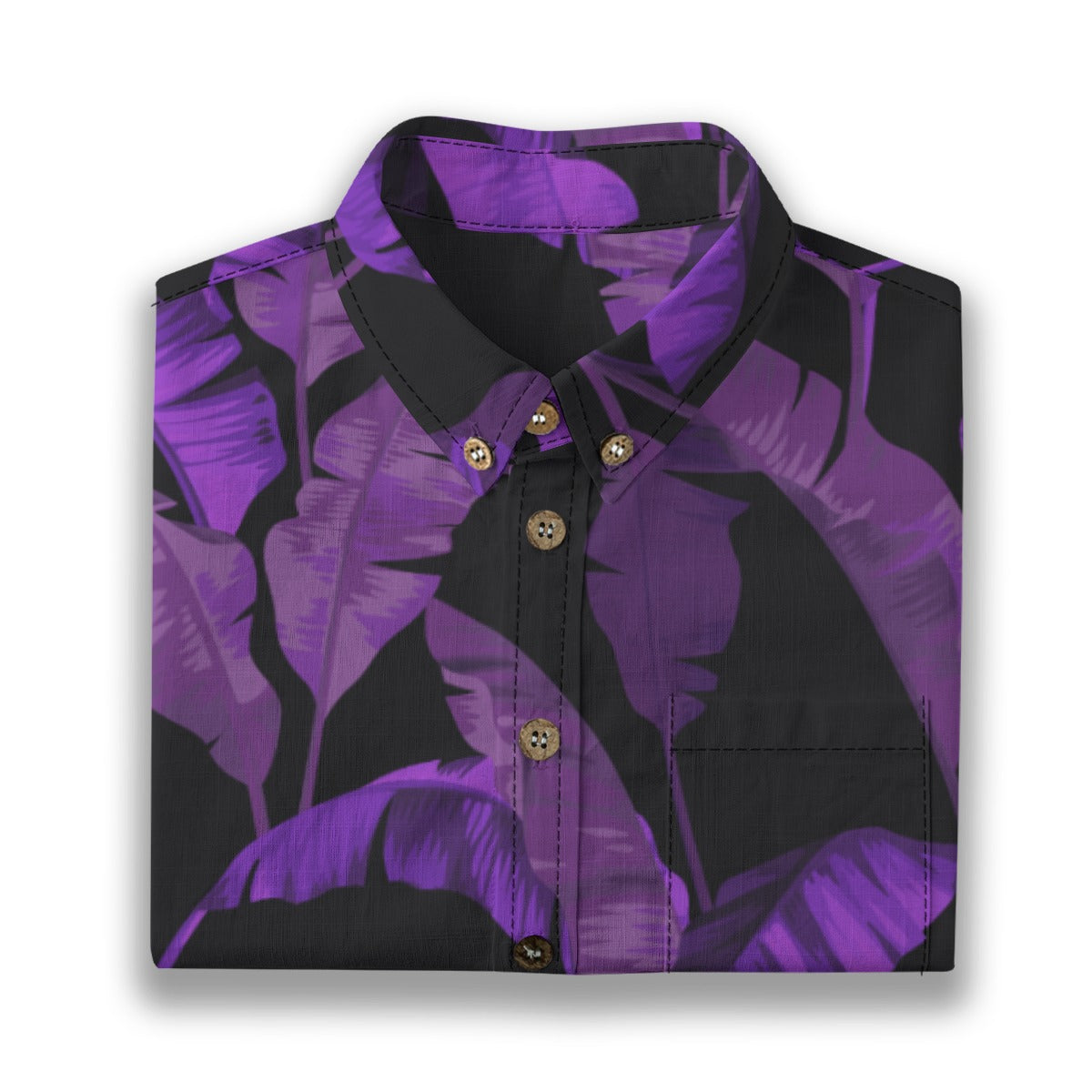 Purple Leaf Aloha Shirt