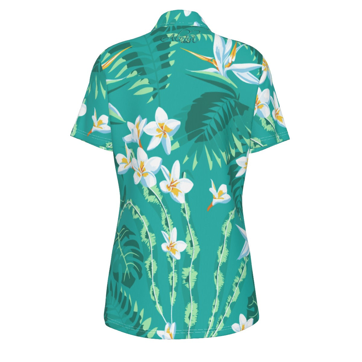 AGI Ladies Green Floral Polo