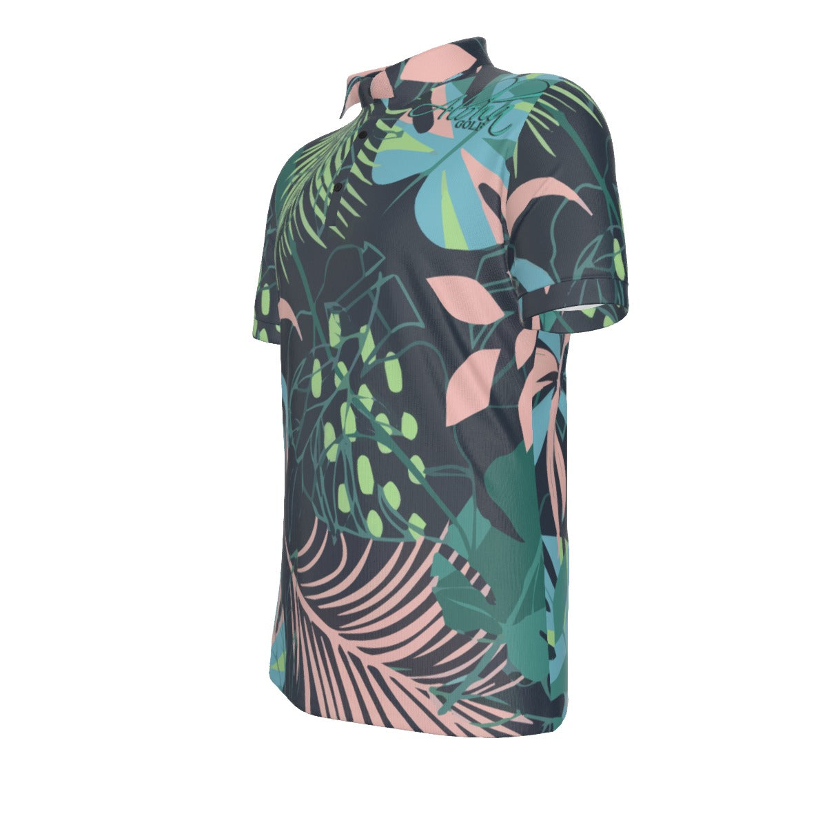 AGI Dark and Bright Leaf Mens Polo