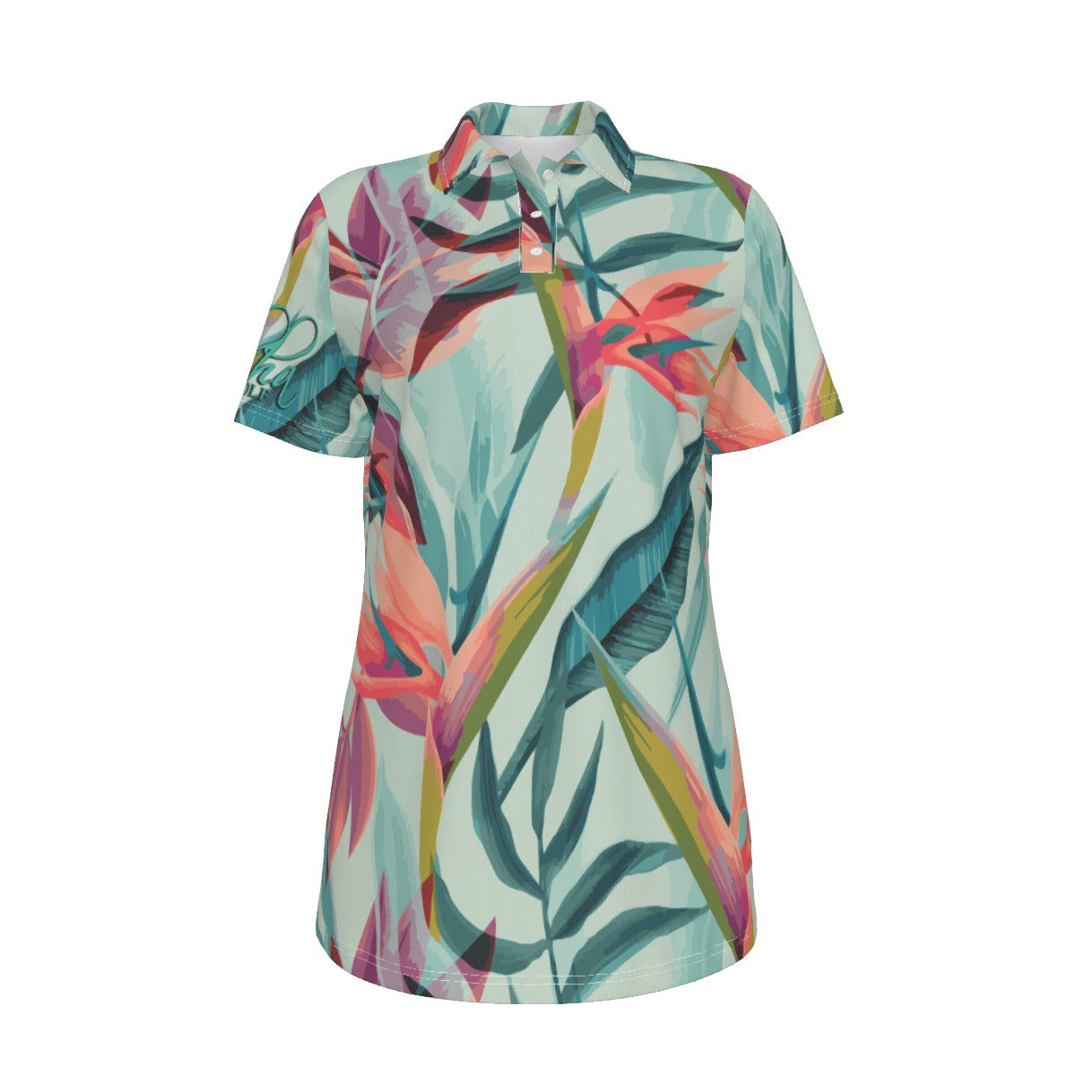 AGI Ladies Jungle print polo