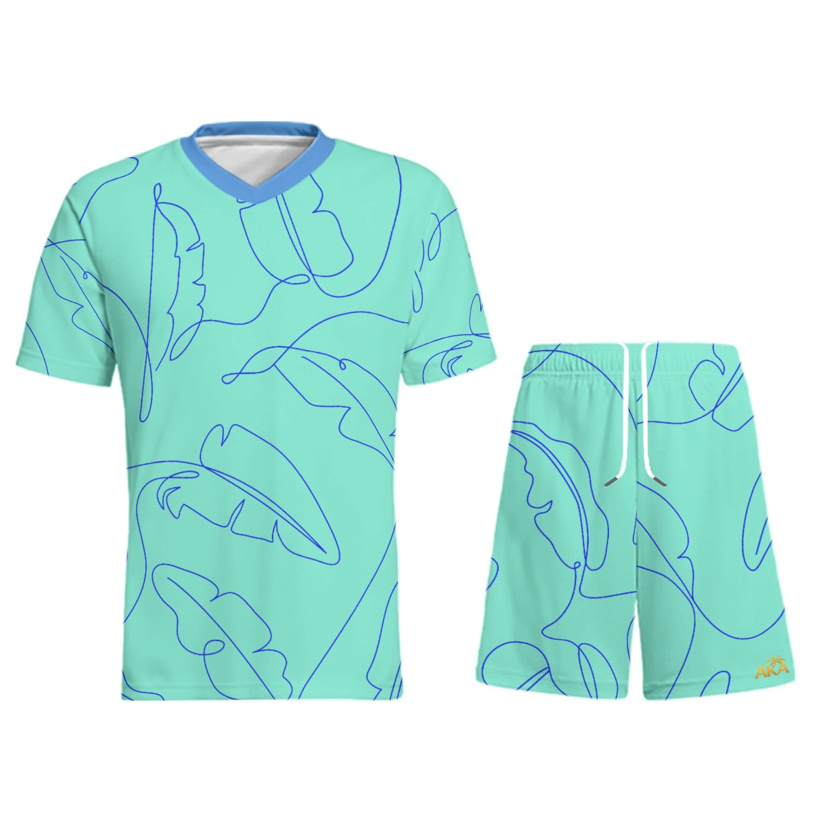 Blue Simple Leaf Active Set