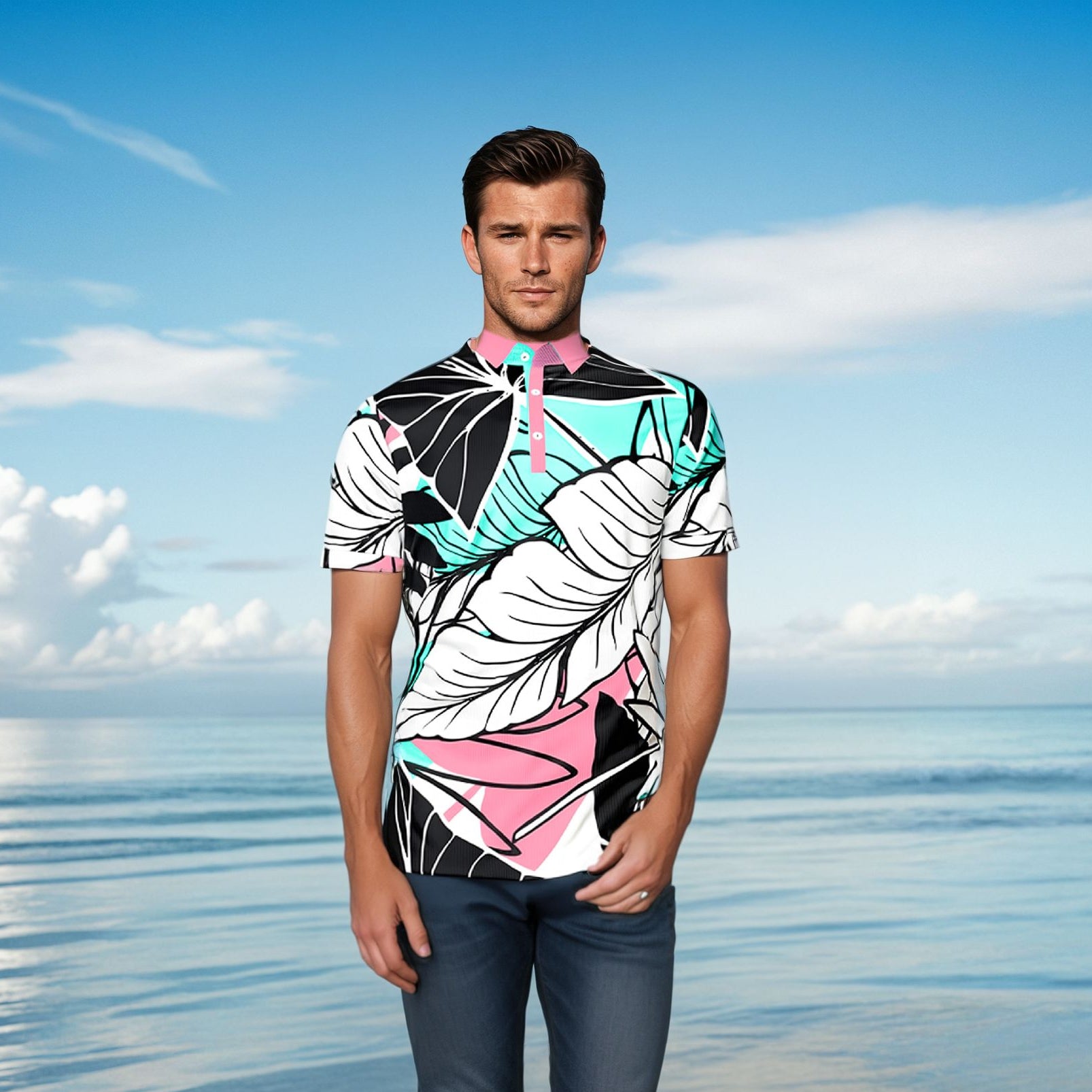 AGI BBP Leaf Mens Polo