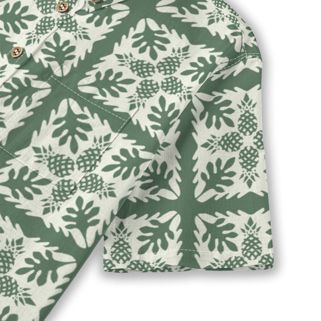 Green Pina Aloha Shirt