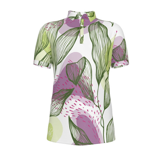 AGI Green and Purple TI Mens Polo