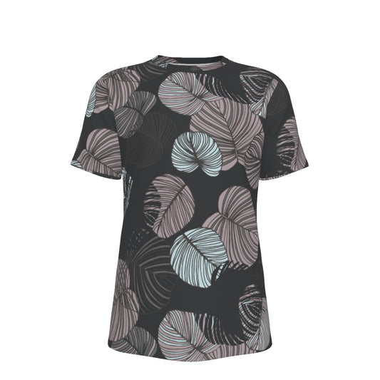 AGI Mauve and Blue Monstera T-Shirt