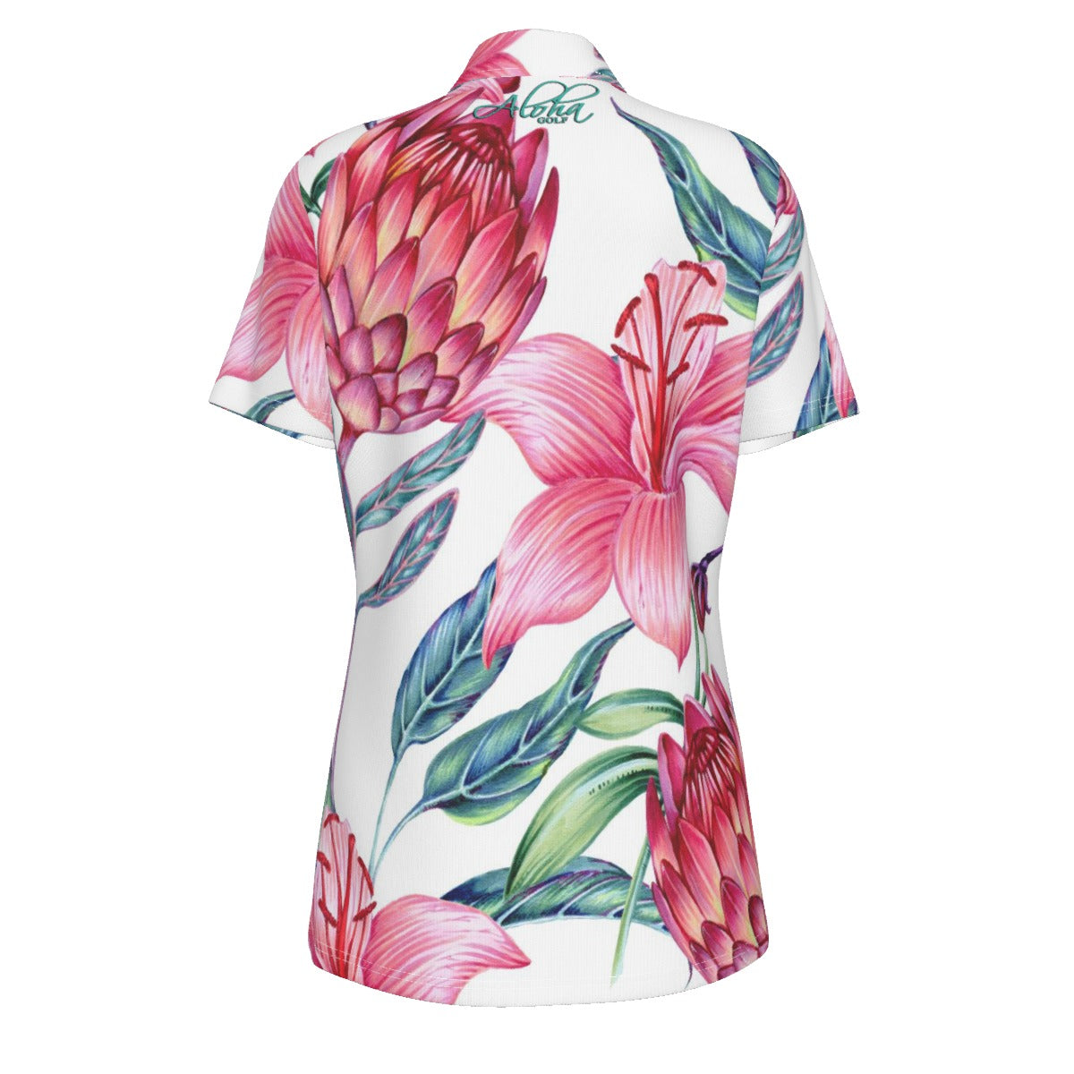 AGI Ladies Pink Floral Polo