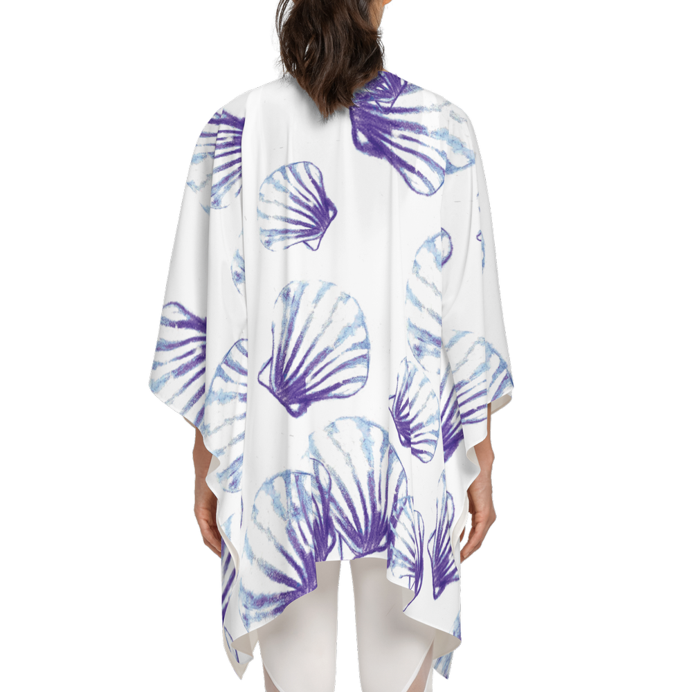 AGI Shells Chiffon-like Wrap-Wrinkle Shoulder Wrap