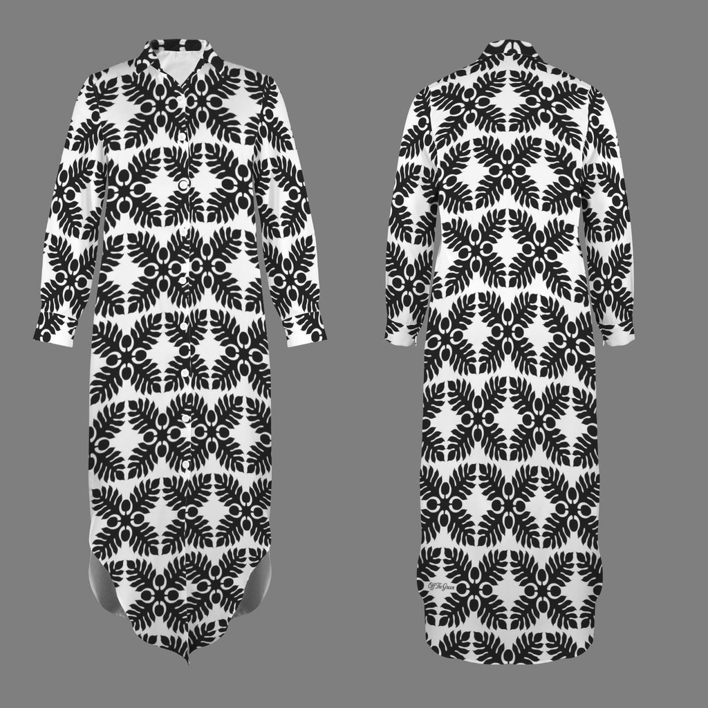 Black and White Quilt Maxi