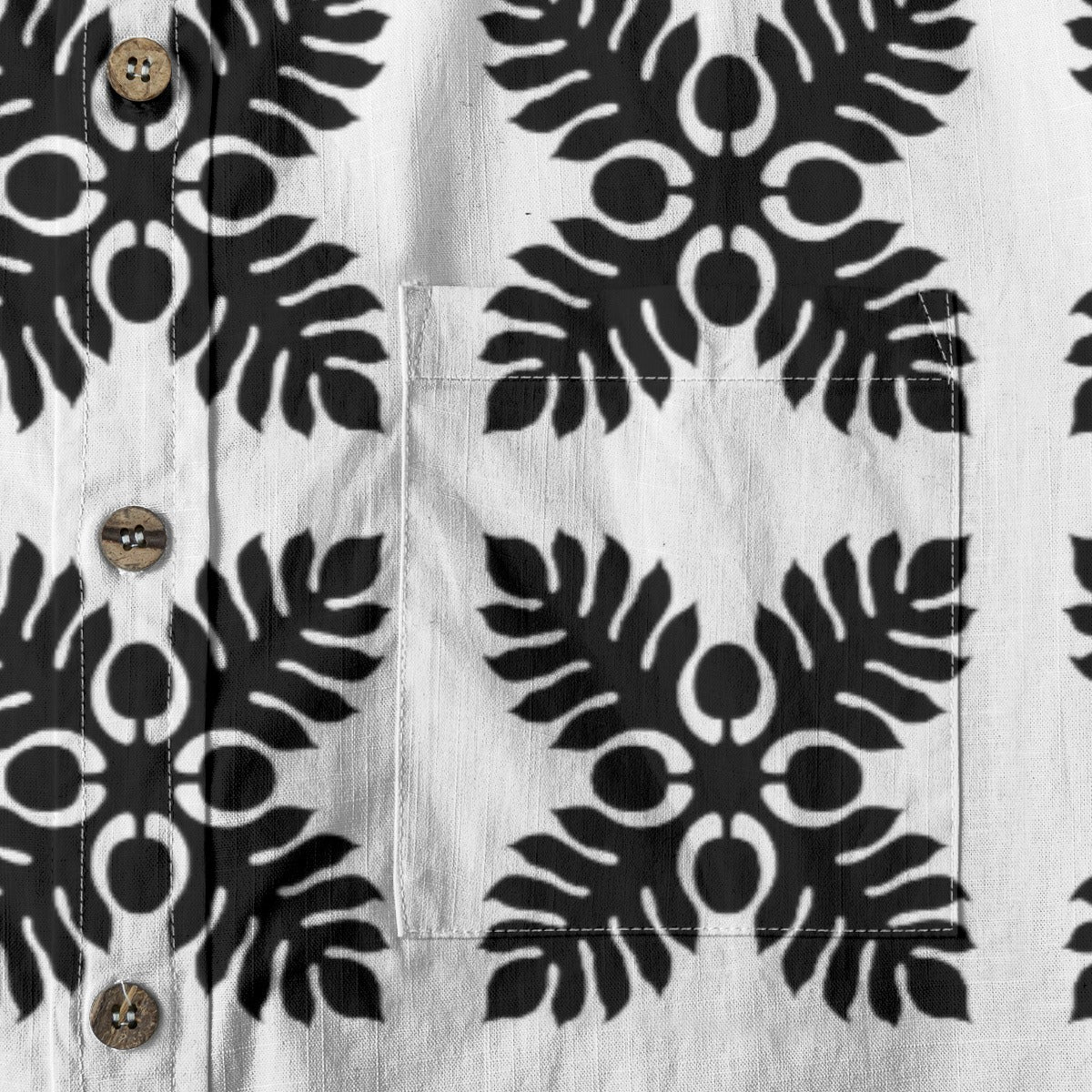 Ulu B/W Aloha Shirt