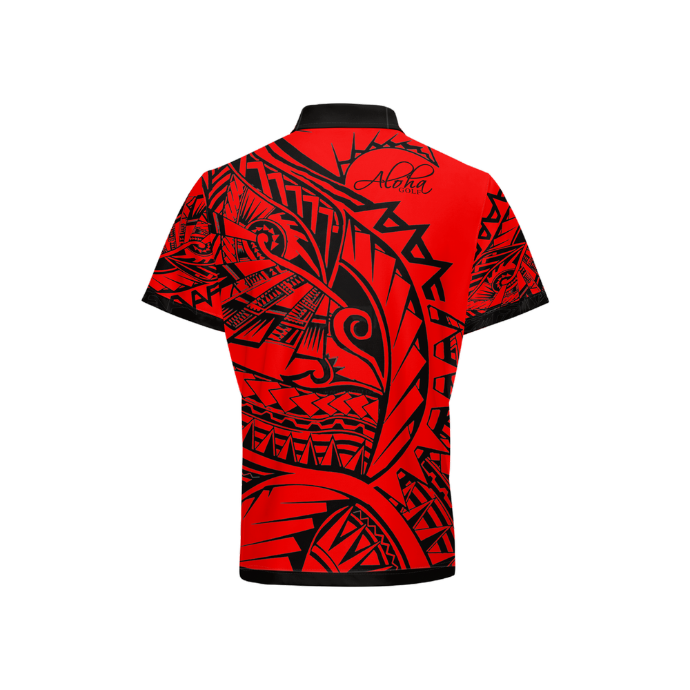 AGI Tatoo Red Mens Polo