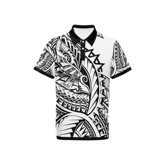 AGI Tatoo White Mens Polo