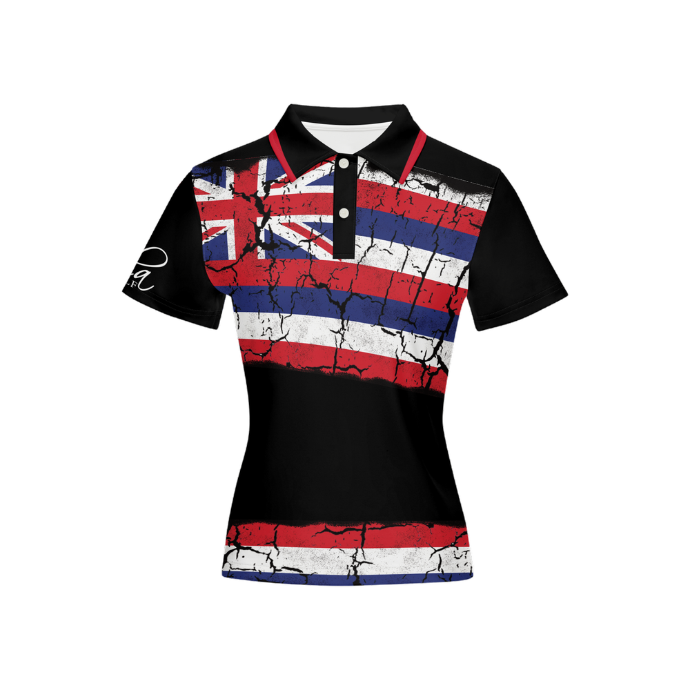 AGI Ladies Hawaii Flag Polo