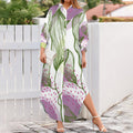 Purple/Green Sea Leaf Maxi