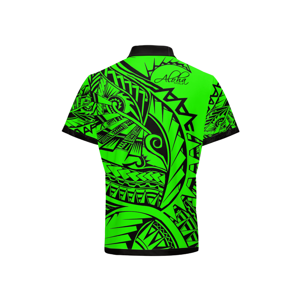 AGI Tatoo Green Mens Polo