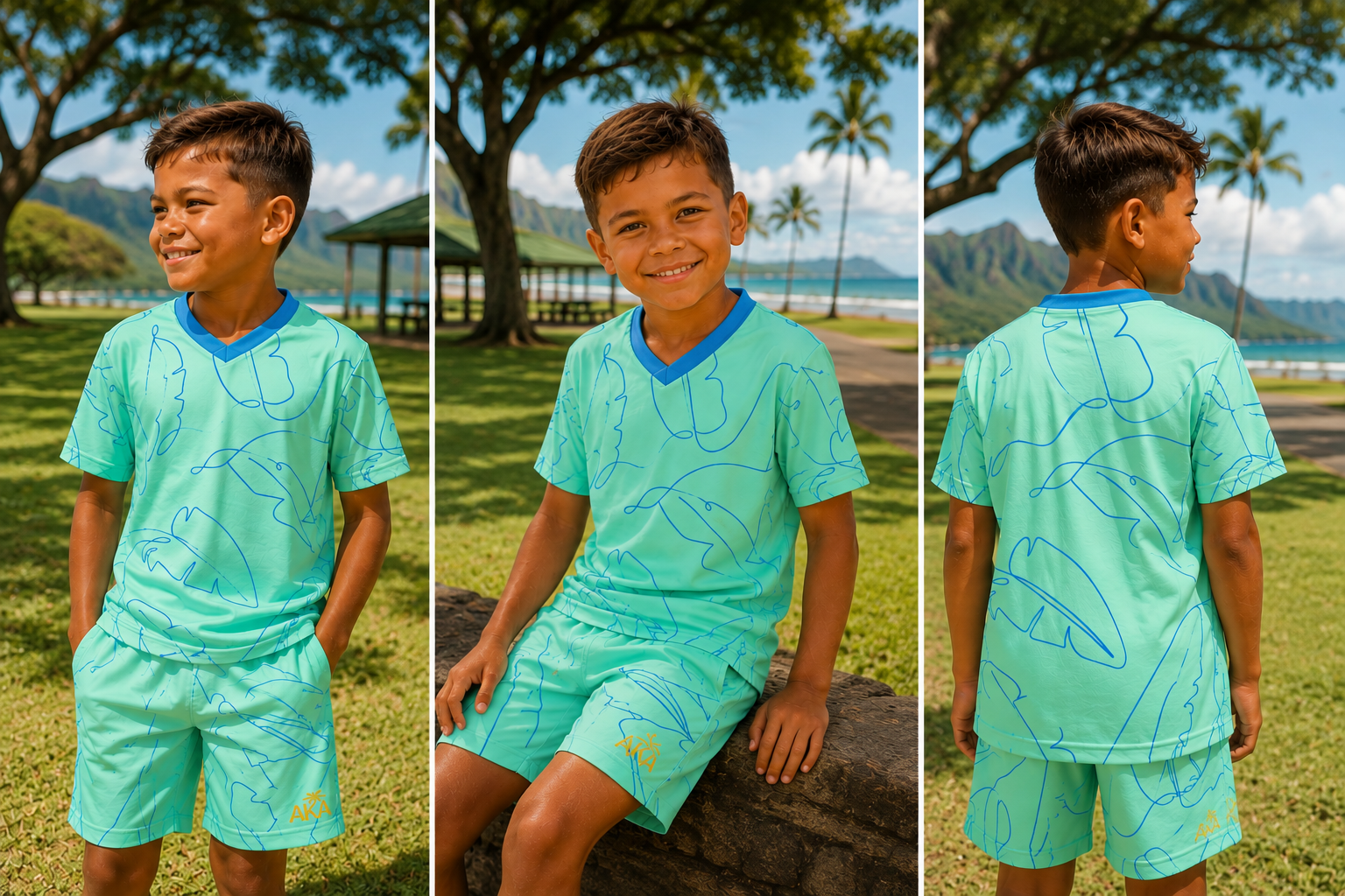 Blue Simple Leaf Active Set
