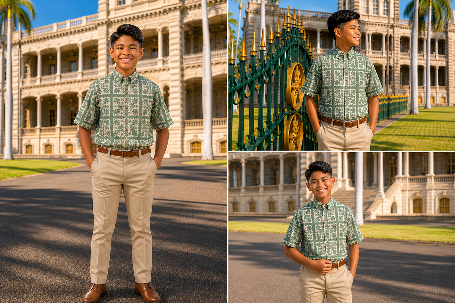 Junior Hala Kahiki Aloha Shirt