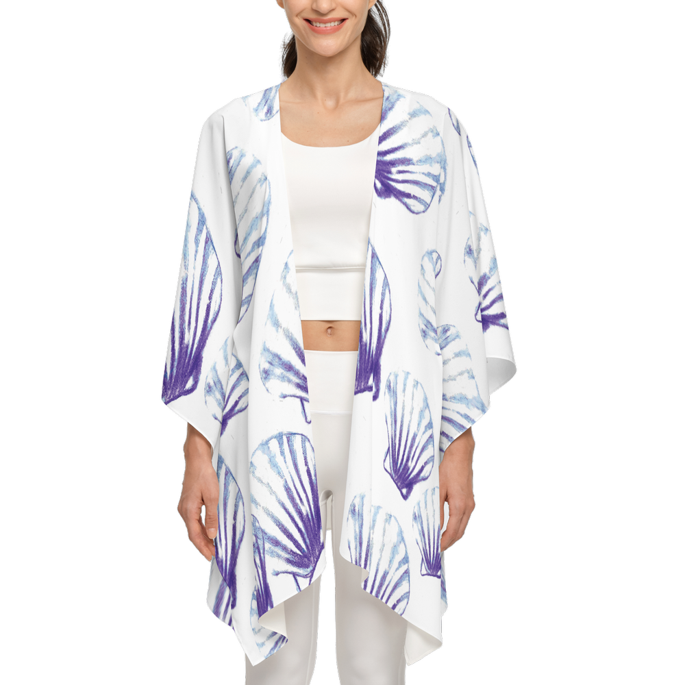 AGI Shells Chiffon-like Wrap-Wrinkle Shoulder Wrap