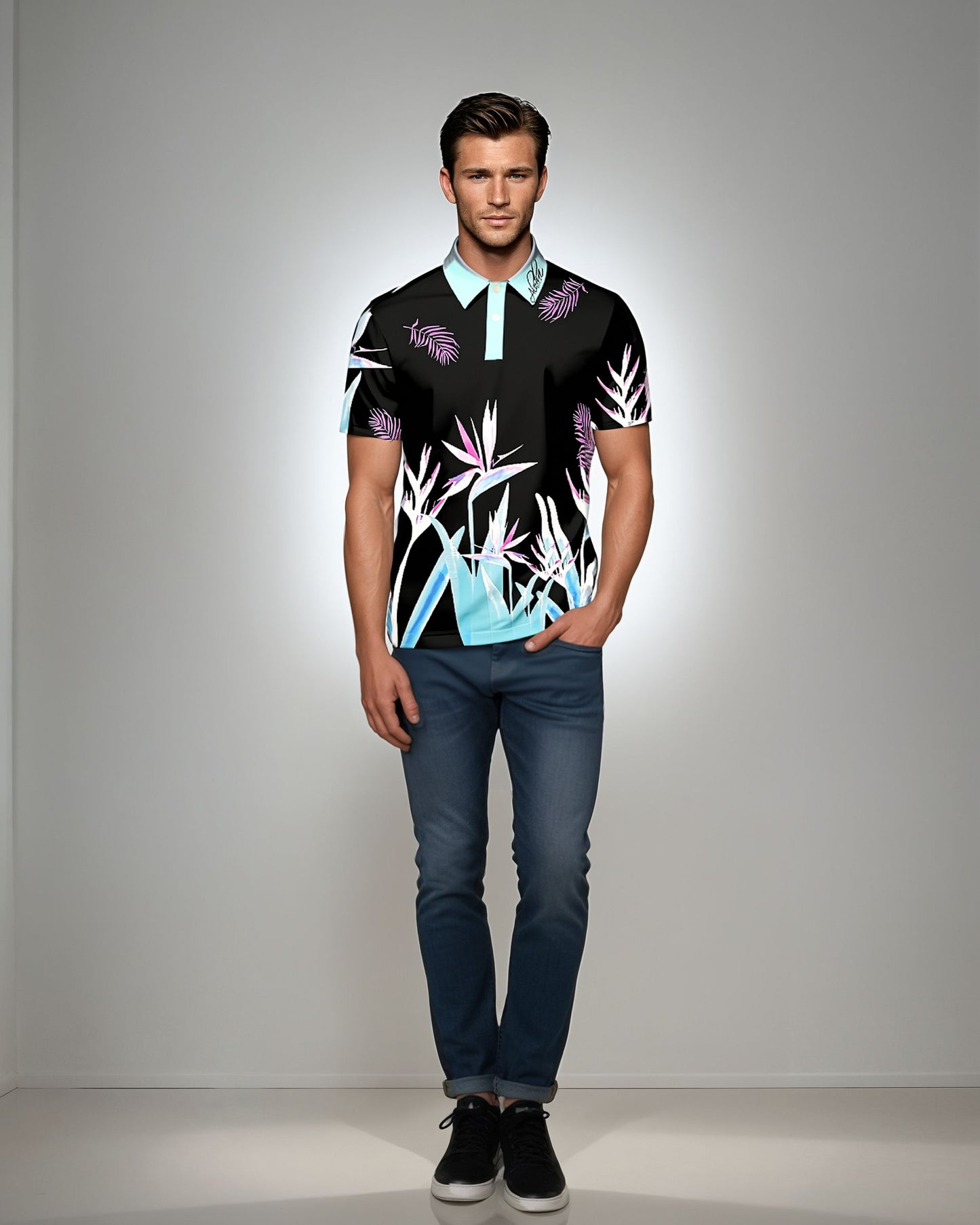 AGI Mens Blue/Pink Bird 2024