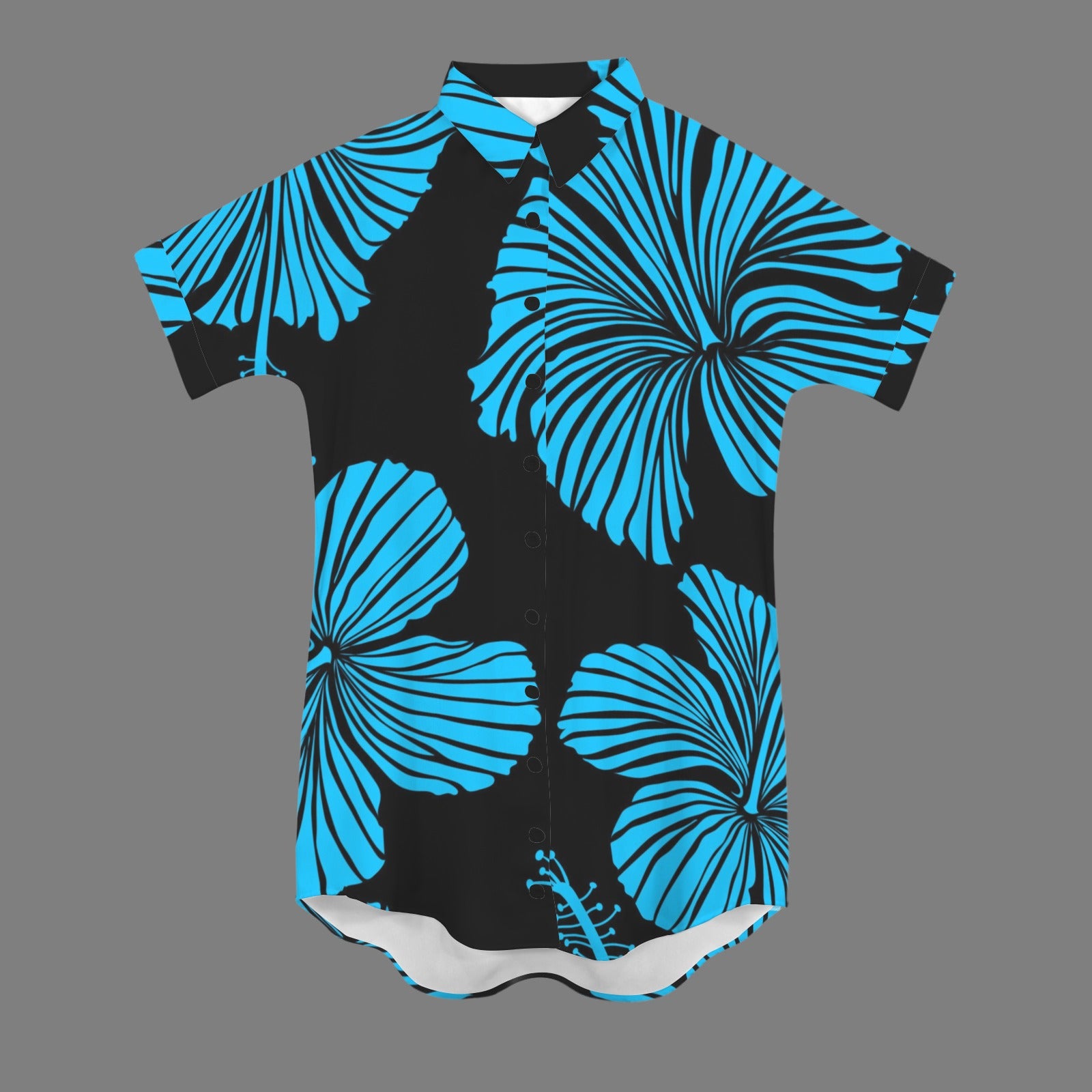 Off The Green Black and blue hibiscus