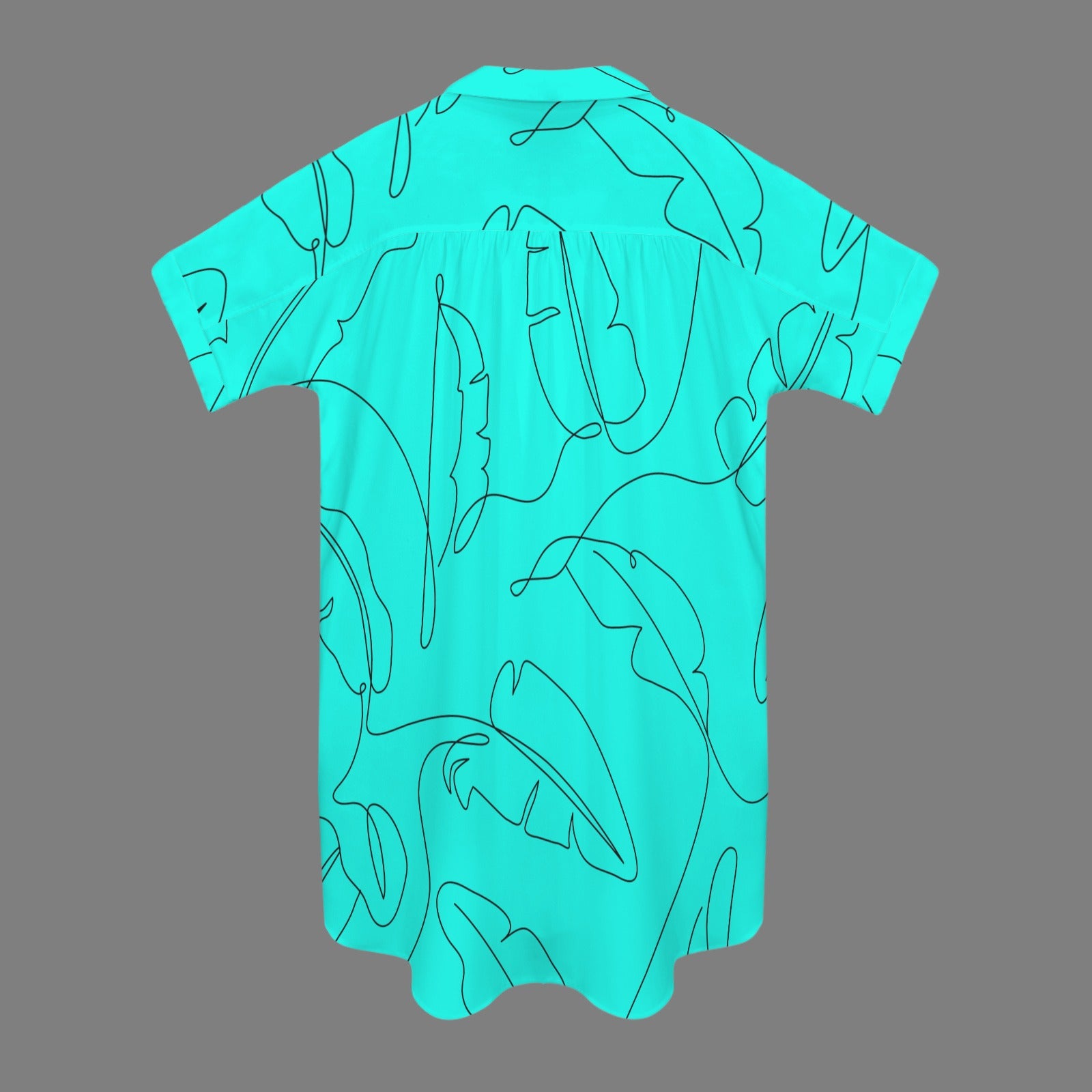 Off The Green teal leaf simple