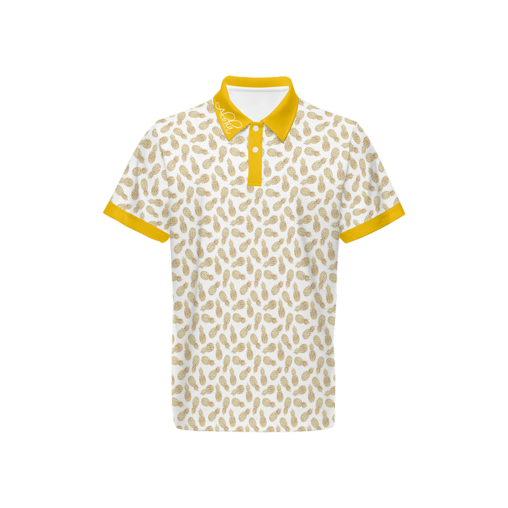 AGI Gold Pineapples Mens polo