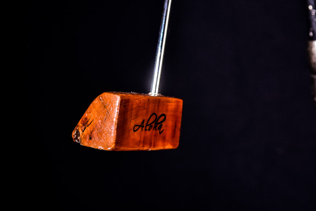 Custom Handmade Hawaiian Hardwood Golf Putters Made from Koa, Mango or Kiawe.